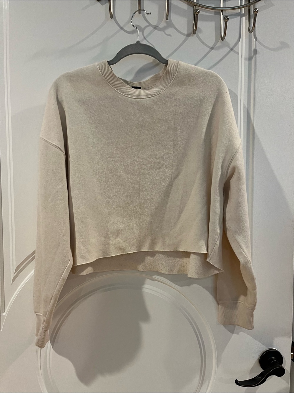 Wild fable, cropped oatmeal, comfy sweatshirt
